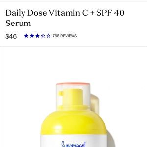 Supergoop- daily dose Vitamin c with spf 40 serum